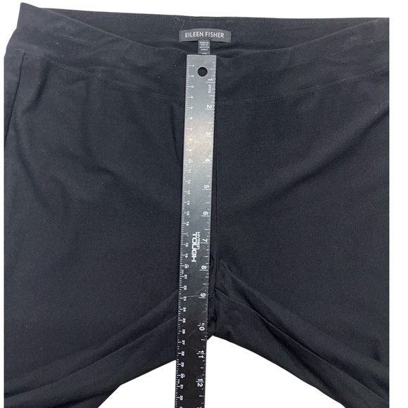 Eileen Fisher Pants Women XS Black Stretch Crepe Slim Ankle Capsule Wardrobe - Picture 9 of 11